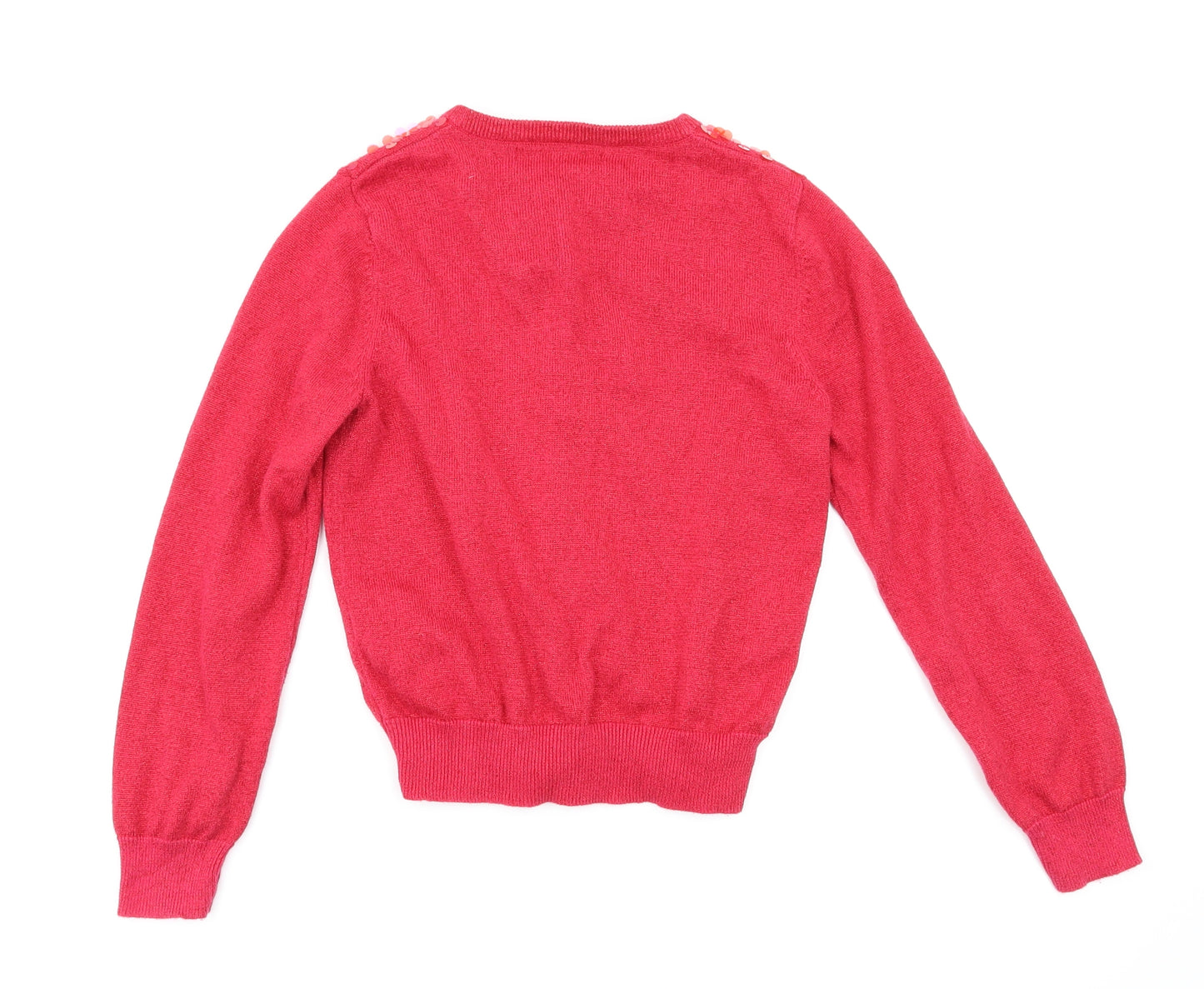 George  Girls Red   Cardigan Jumper Size 8-9 Years