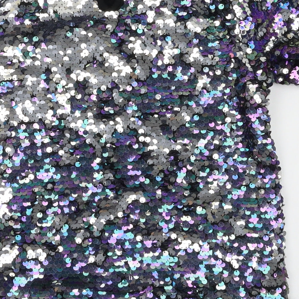 Primark  Girls Black   Pullover T-Shirt Size 8-9 Years