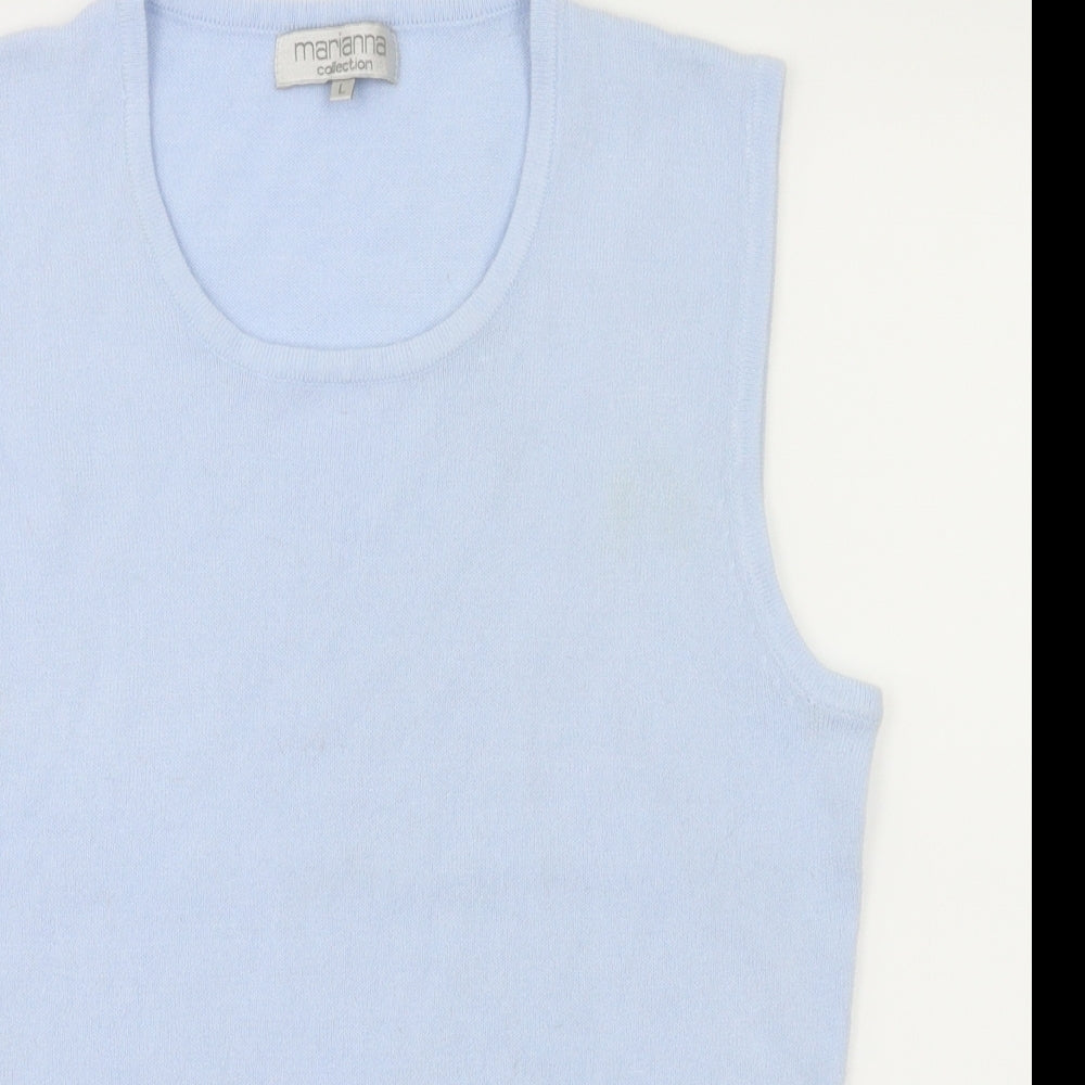 Marianna  Womens Blue   Basic Tank Size L