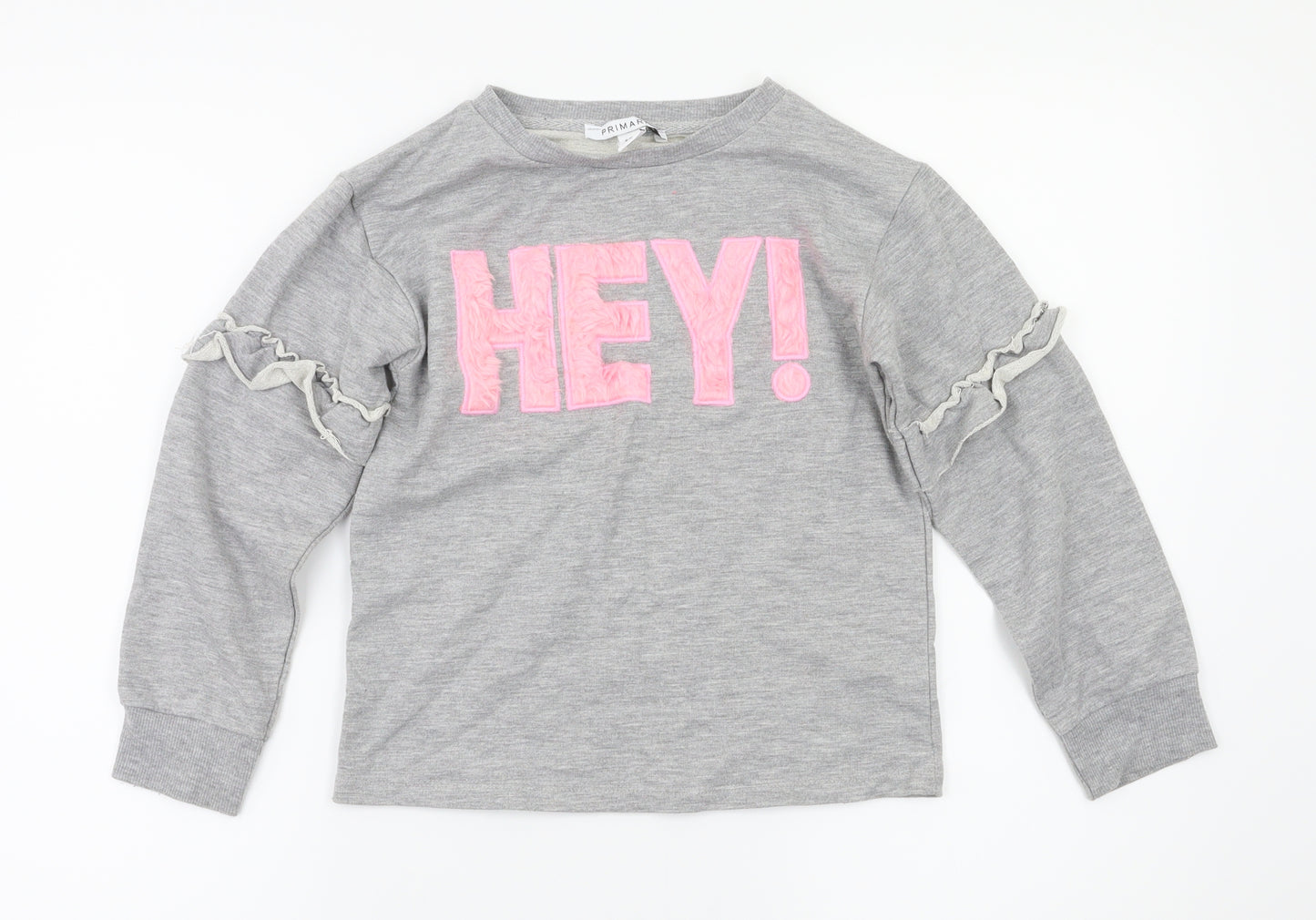 Primark Girls Grey   Pullover Jumper Size 9-10 Years