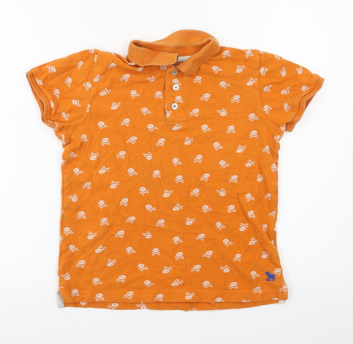 Mini Boden Boys Orange Animal Print  Basic T-Shirt Size 9-10 Years