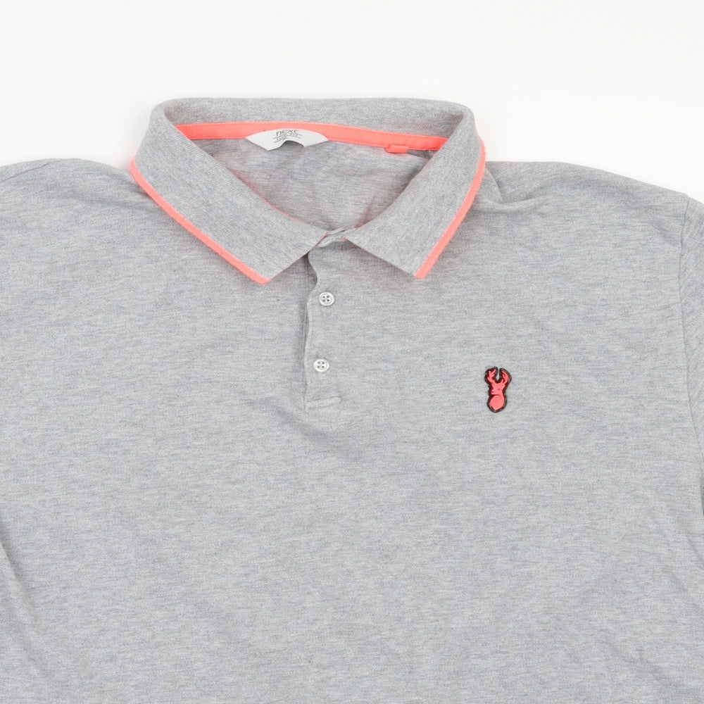 NEXT Mens Grey    Button-Up Size XL