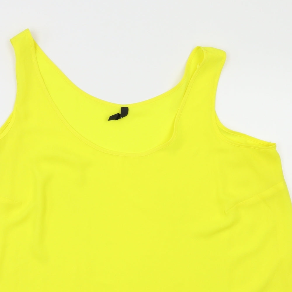 Preworn Womens Yellow   Basic Blouse Size 18