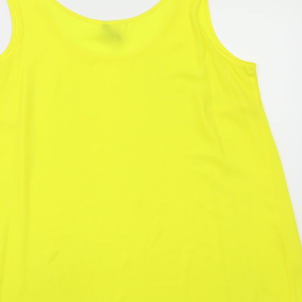 Preworn Womens Yellow   Basic Blouse Size 18