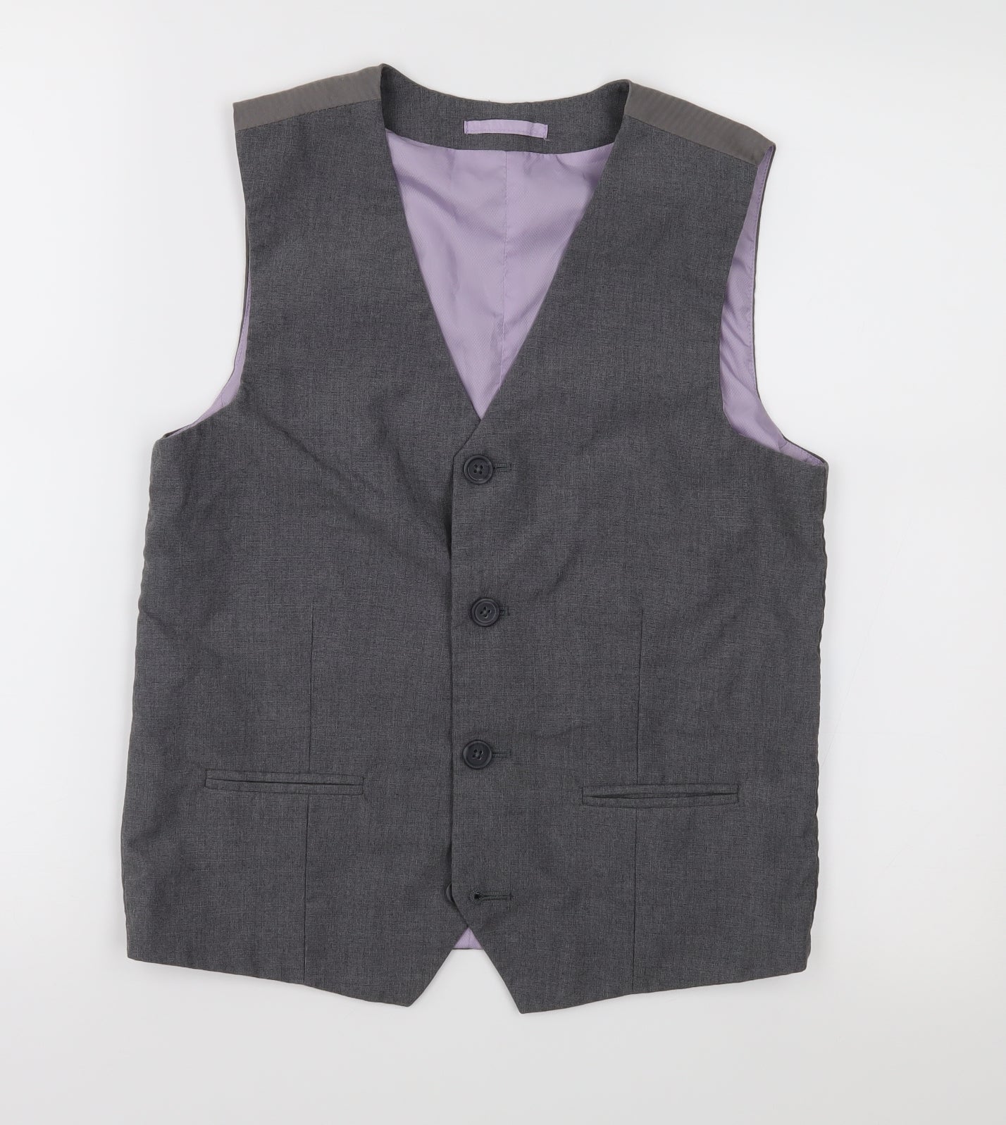 By Very Boys Grey   Jacket Waistcoat Size 13 Years
