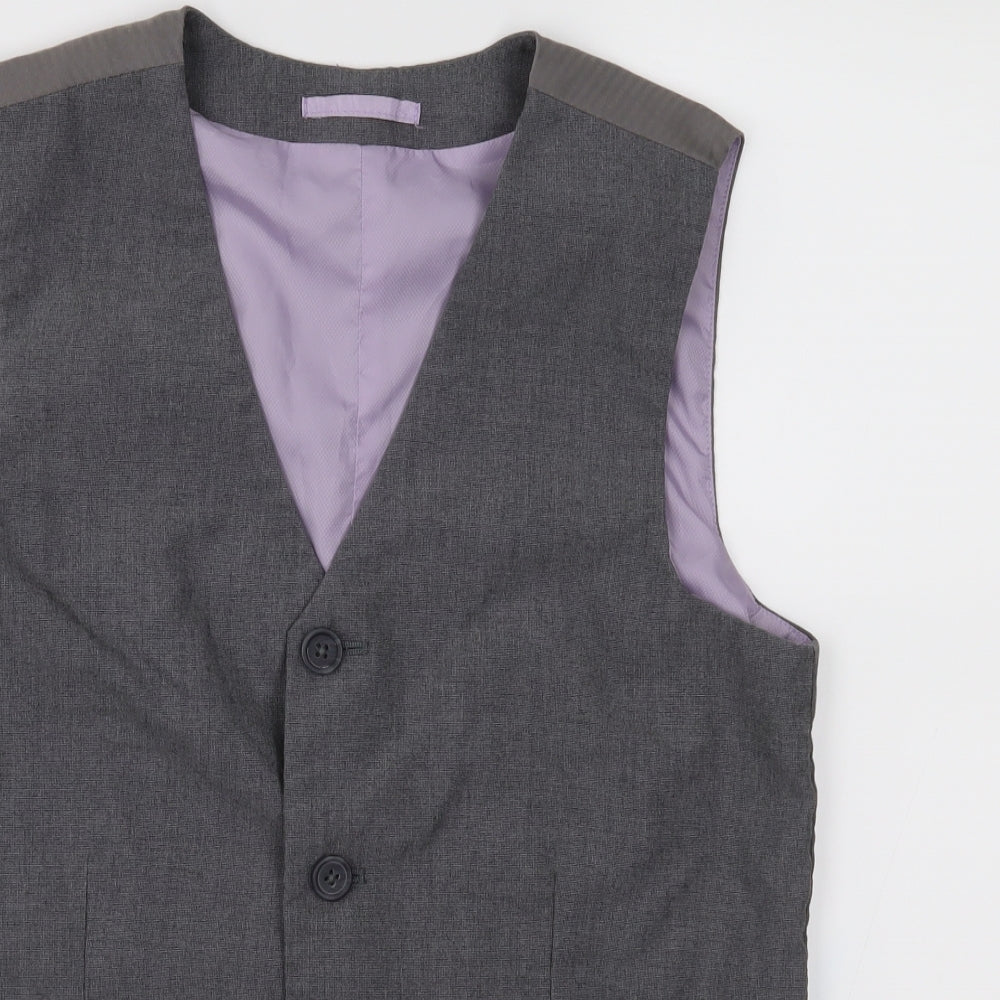 By Very Boys Grey   Jacket Waistcoat Size 13 Years