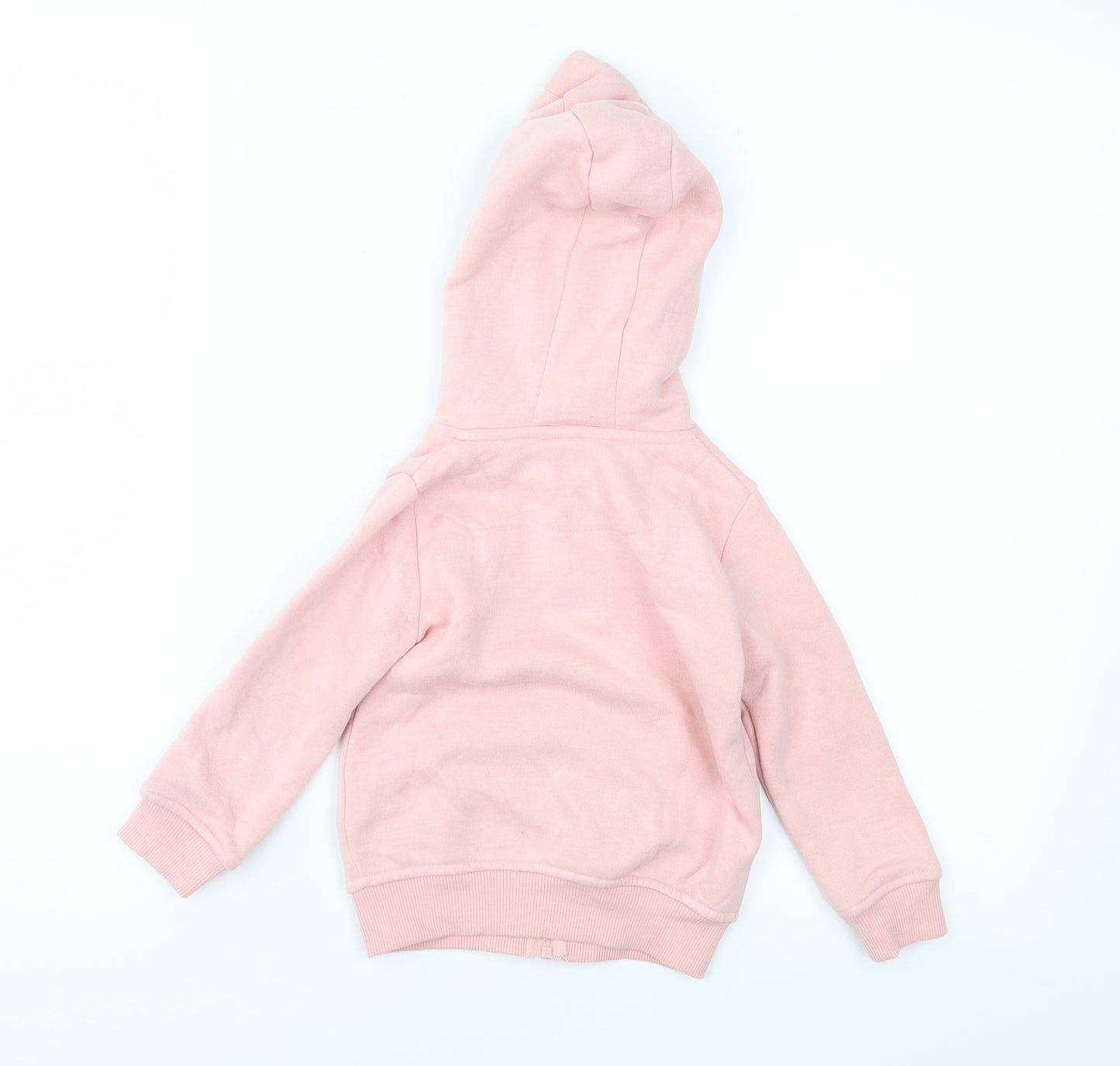 Primark Girls Pink   Full Zip Hoodie Size 2-3 Years