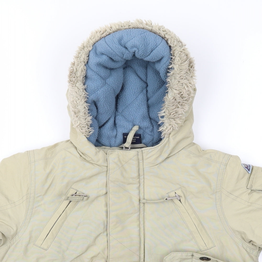 NEXT Baby Beige   Parka Coat Size 12-18 Months