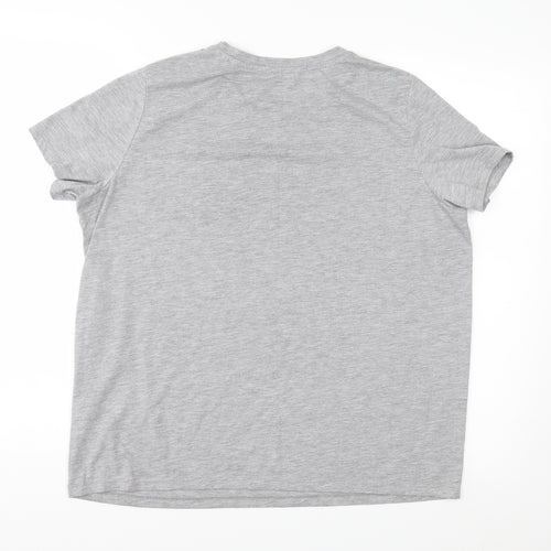 Bravado Womens Grey  Jersey Basic T-Shirt Size L