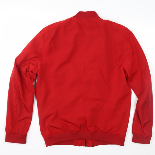 Zara Mens Red   Bomber Jacket Jacket Size M