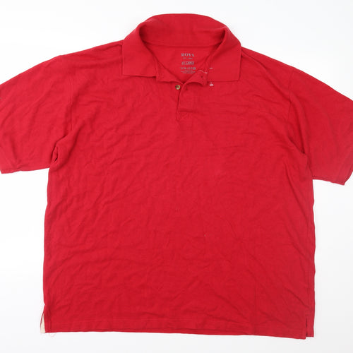 Roys Mens Red    Polo Size 2XL
