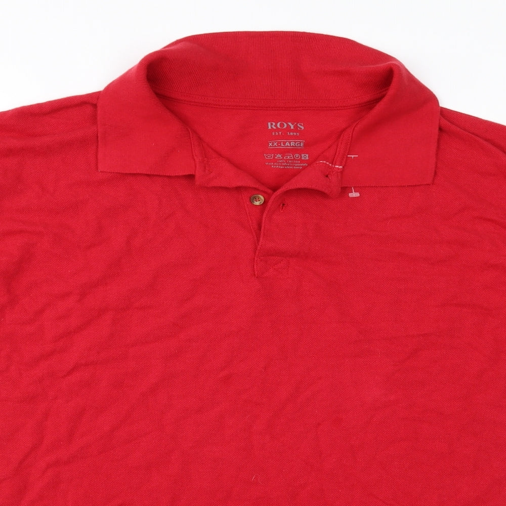 Roys Mens Red    Polo Size 2XL