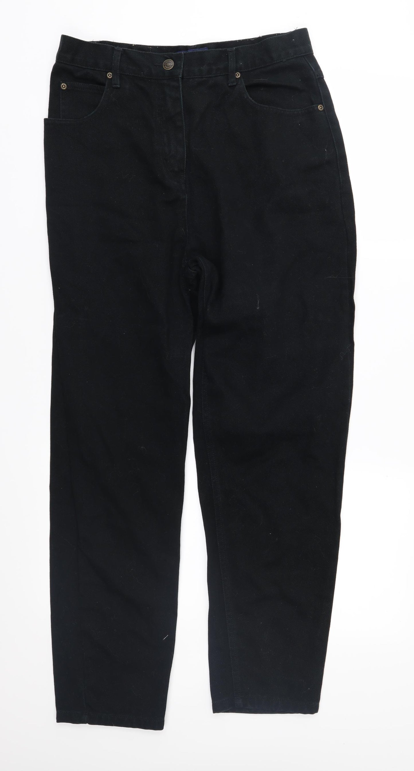 Brooker Womens Black  Denim Straight Jeans Size 14 L29 in