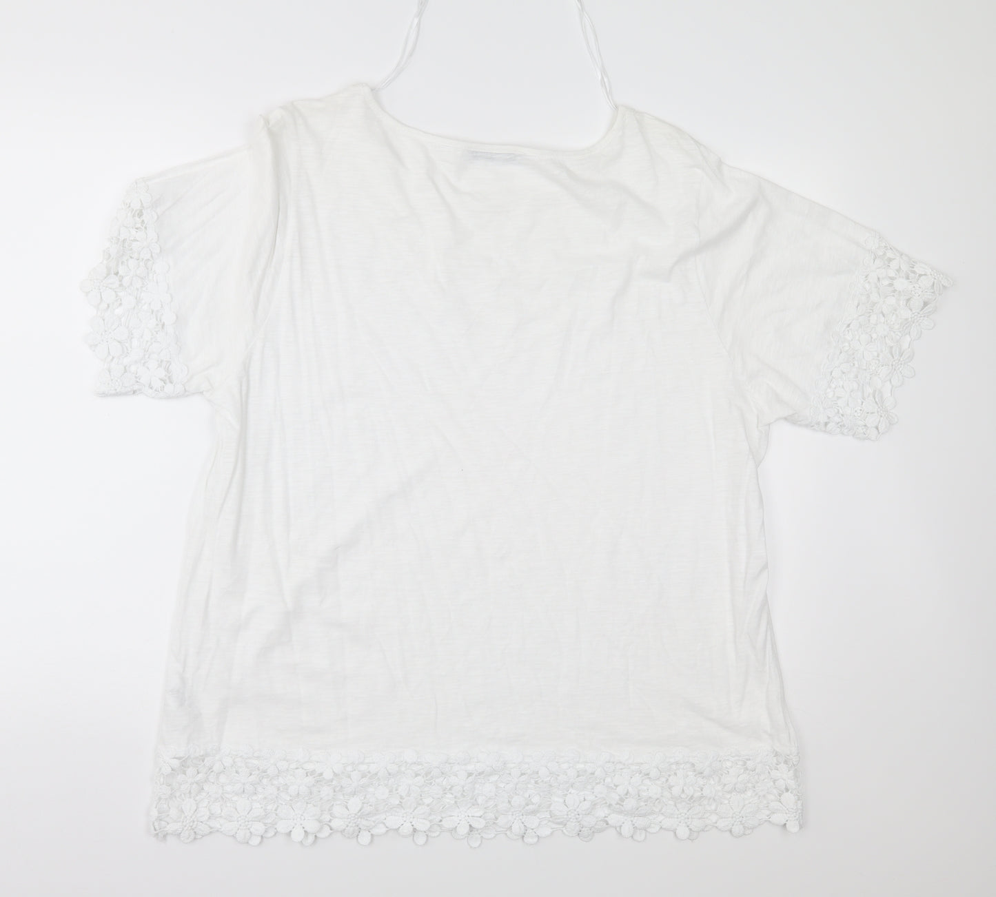 George Womens White   Basic T-Shirt Size 20