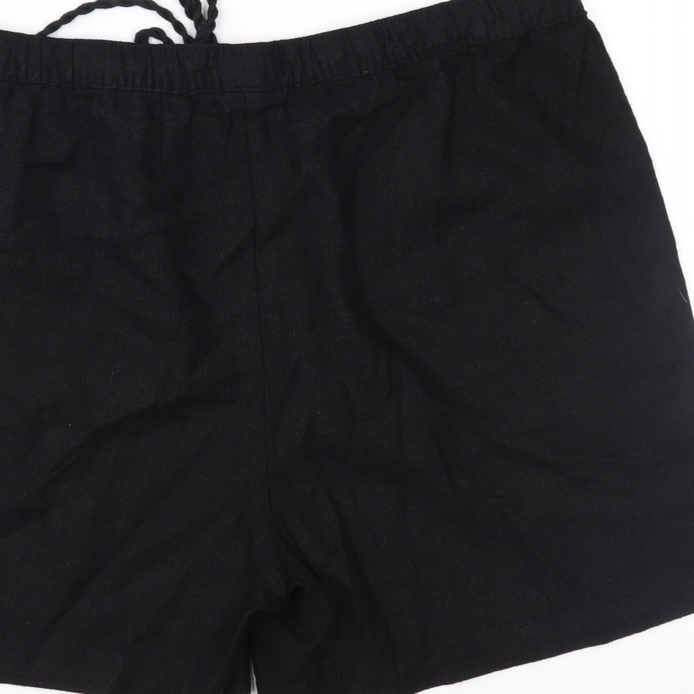 Papaya Womens Black   Mom Shorts Size 10