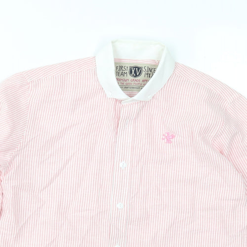 NEXT Boys Red Striped  Basic Button-Up Size 10 Years