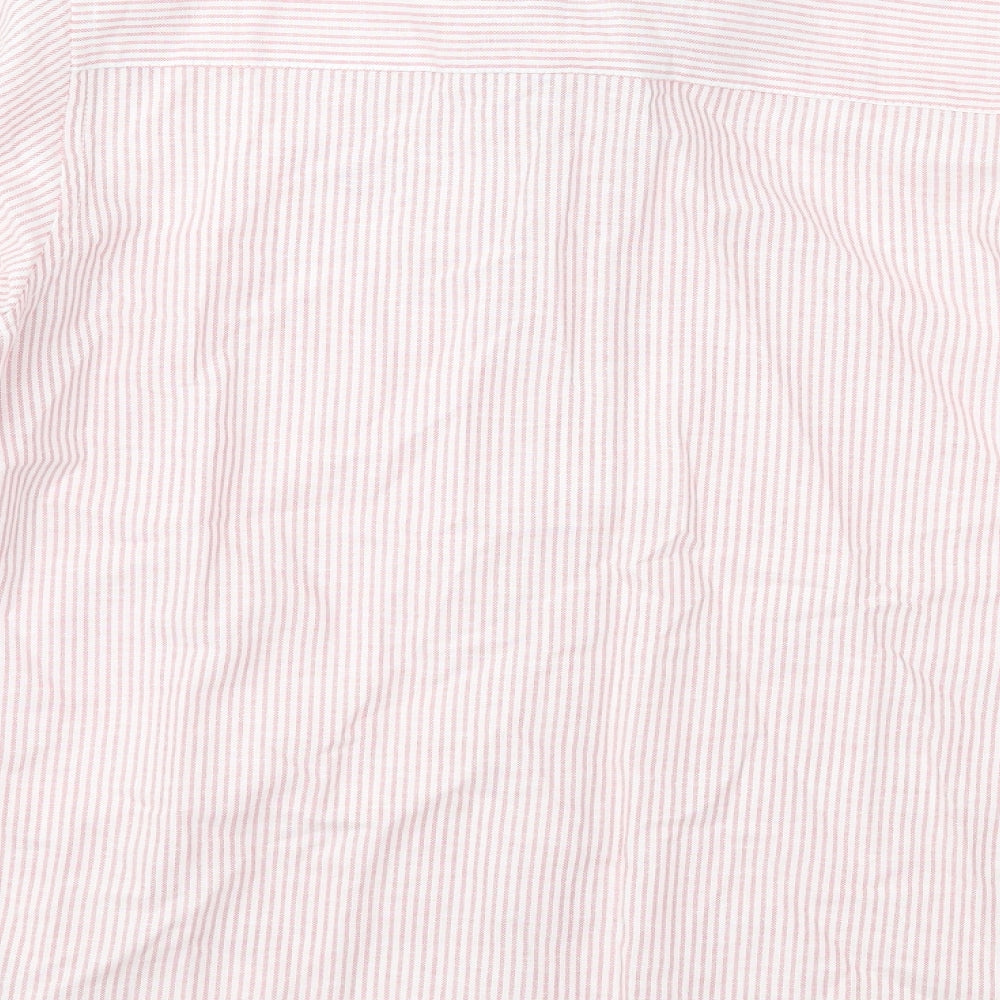 NEXT Boys Red Striped  Basic Button-Up Size 10 Years
