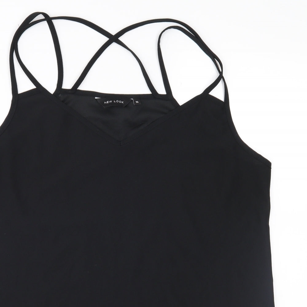 New Look Womens Black   Camisole Blouse Size 14