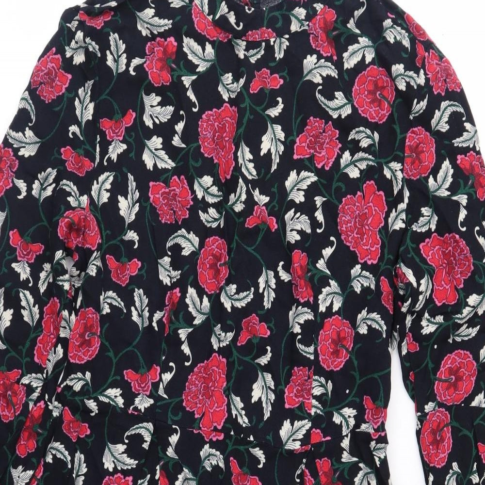 Atmosphere Womens Black Floral  Fit & Flare  Size 12