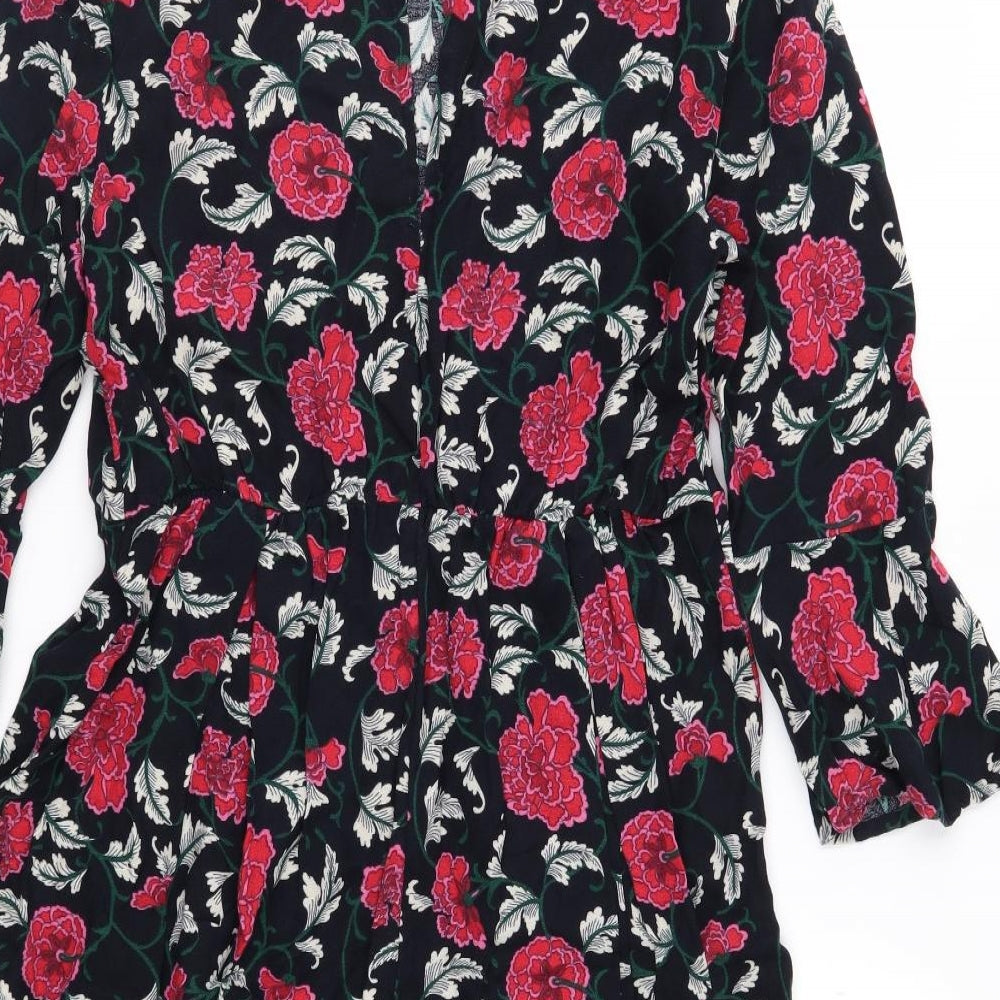Atmosphere Womens Black Floral  Fit & Flare  Size 12