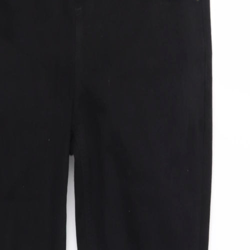 Topshop Womens Black  Denim Straight Jeans Size 26 in L30 in