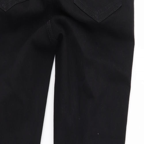 Topshop Womens Black  Denim Straight Jeans Size 26 in L30 in