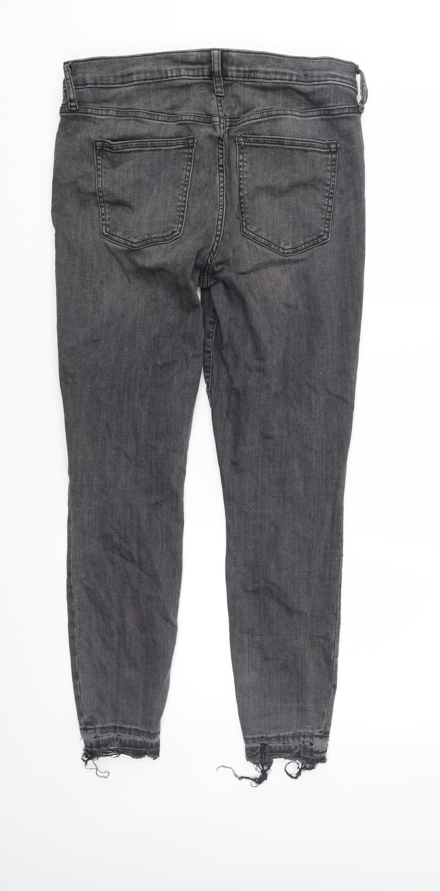 Gap Womens Grey  Denim Straight Jeans Size 29 in L27 in