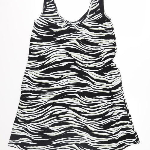 NEXT Womens Black Animal Print Jersey A-Line