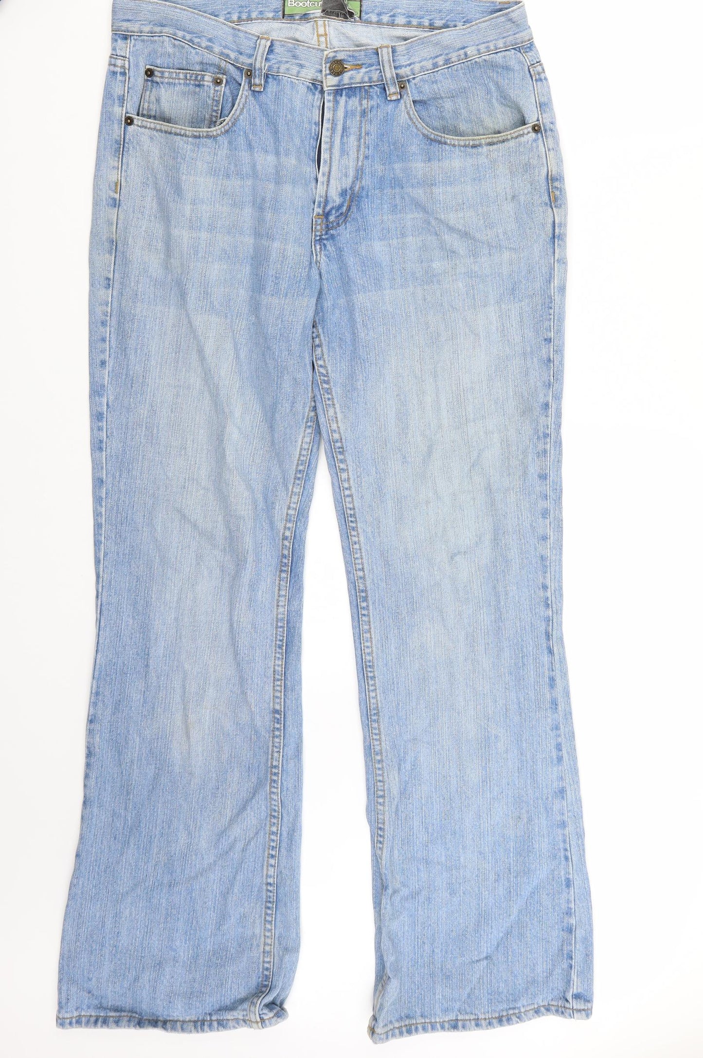 bragger Mens Blue   Bootcut Jeans Size 32 L32 in
