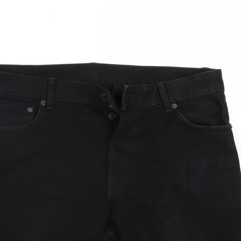 & denim Mens Black   Bermuda Shorts Size 32