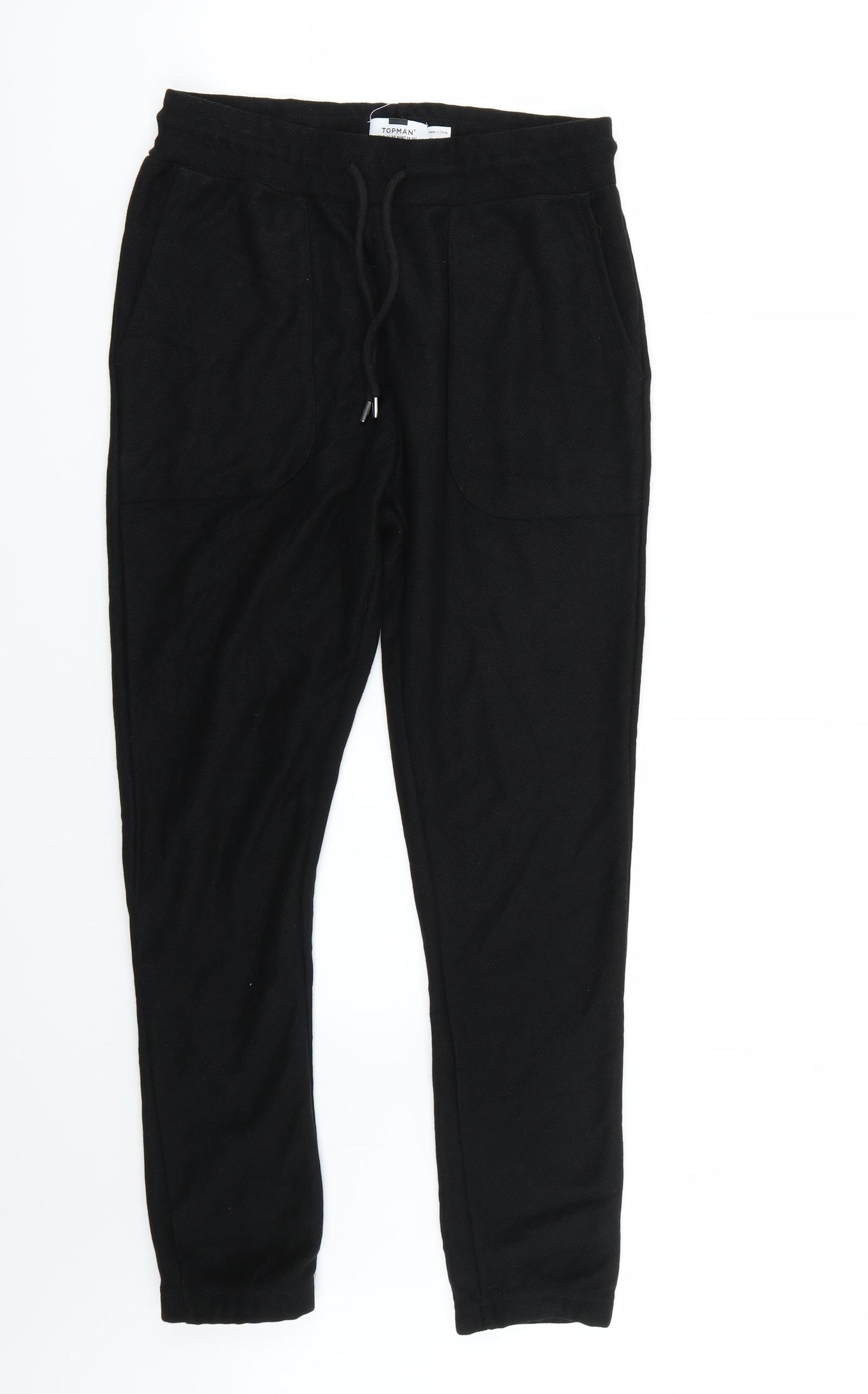 Topman Mens Black   Sweatpants Trousers Size 30 L27 in