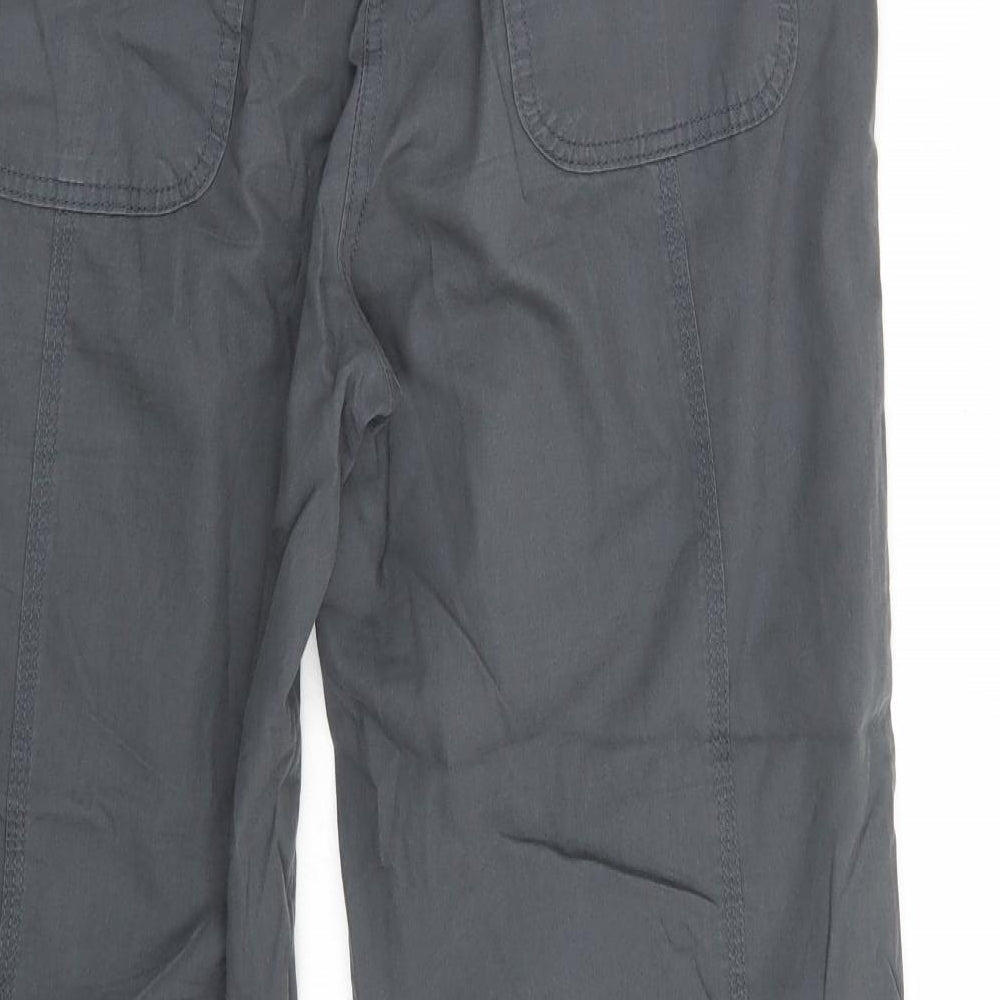 Marks and Spencer Womens Grey   Cargo Trousers Size 12 L30 in