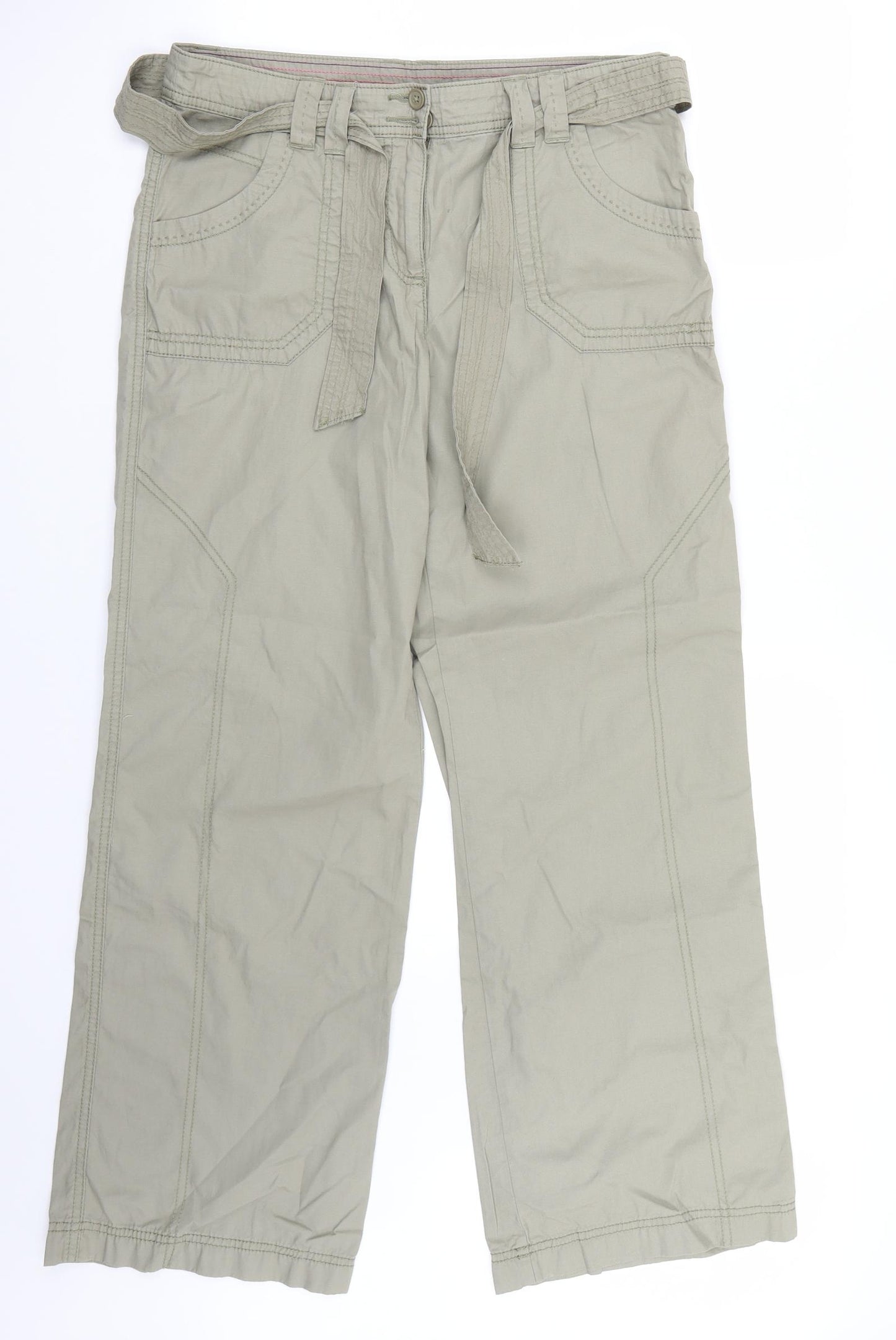 Marks and Spencer Womens Green   Trousers  Size 12 L28 in