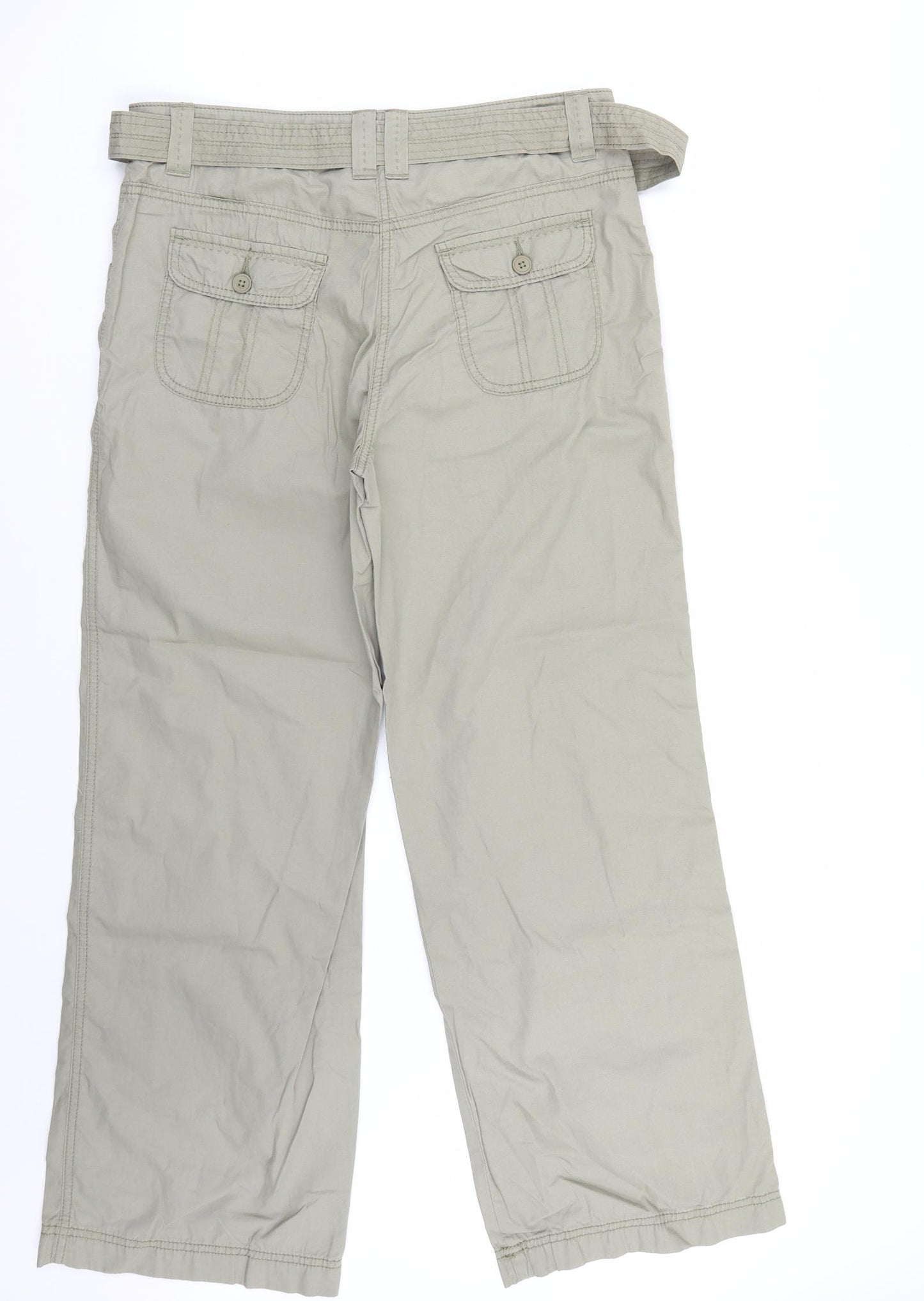 Marks and Spencer Womens Green   Trousers  Size 12 L28 in