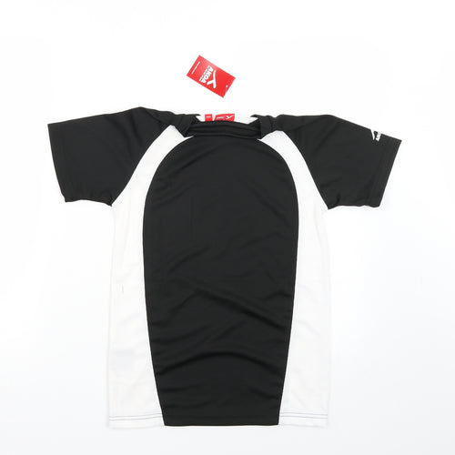 akoa Boys Black  Rayon Basic T-Shirt Size 2XS