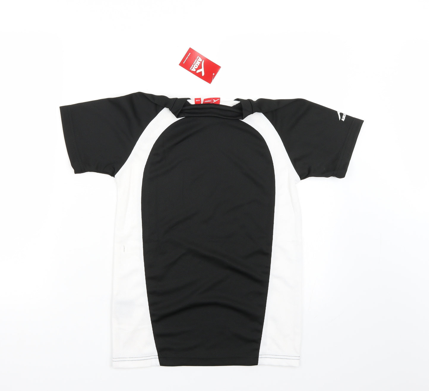 akoa Boys Black  Rayon Basic T-Shirt Size 2XS