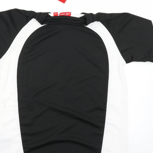 akoa Boys Black  Rayon Basic T-Shirt Size 2XS