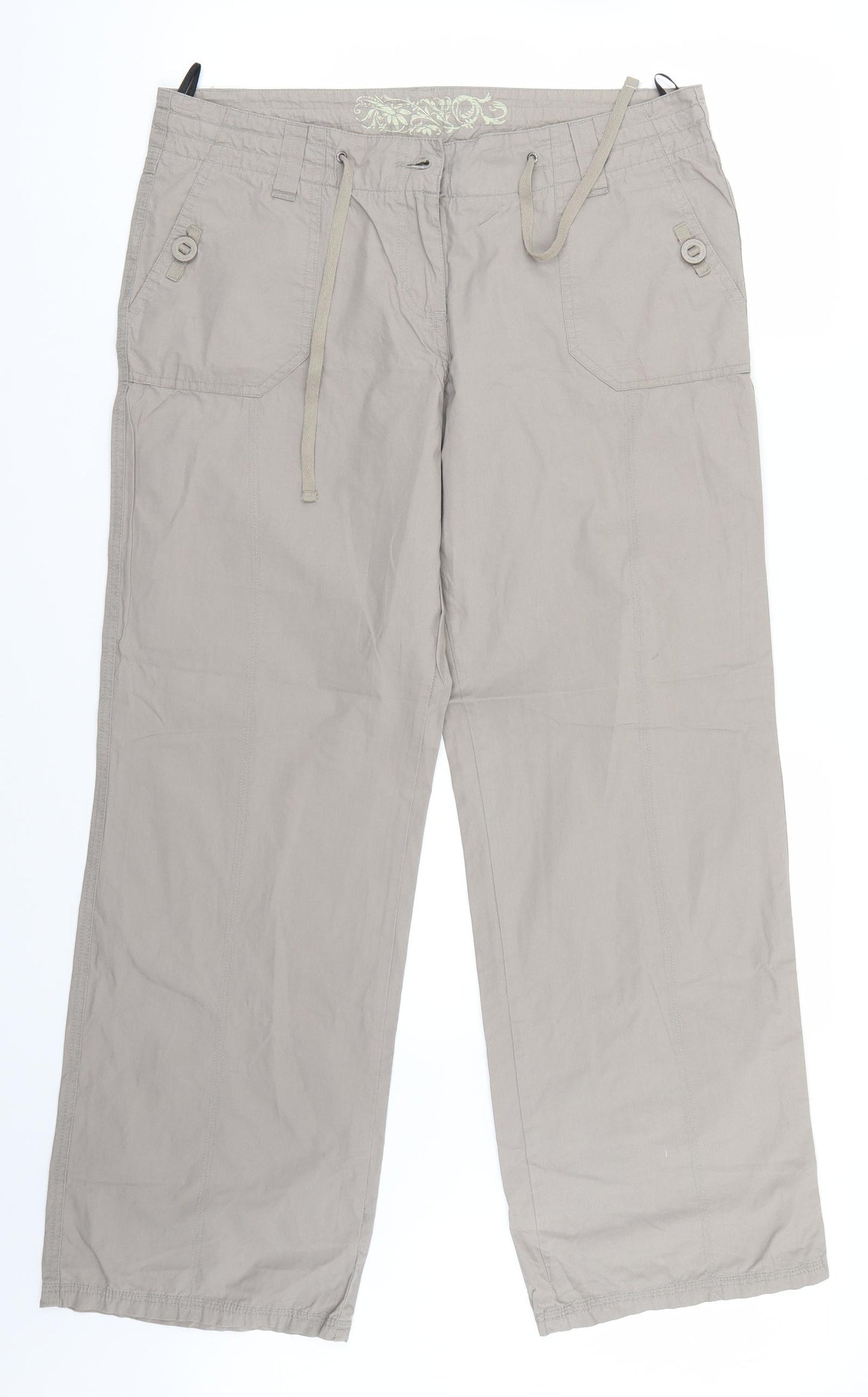 Dorothy Perkins Womens Grey   Trousers  Size 14 L30 in