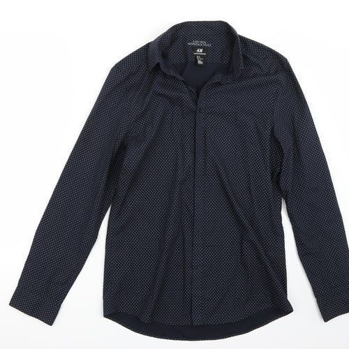 H&M Mens Blue    Button-Up Size M