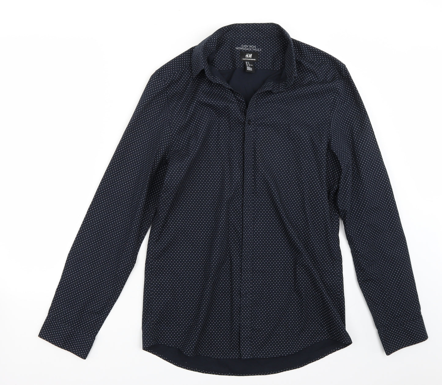 H&M Mens Blue    Button-Up Size M