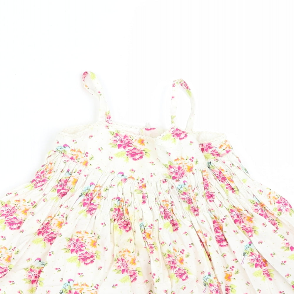 Gap Girls White Floral  A-Line  Size 18-24 Months