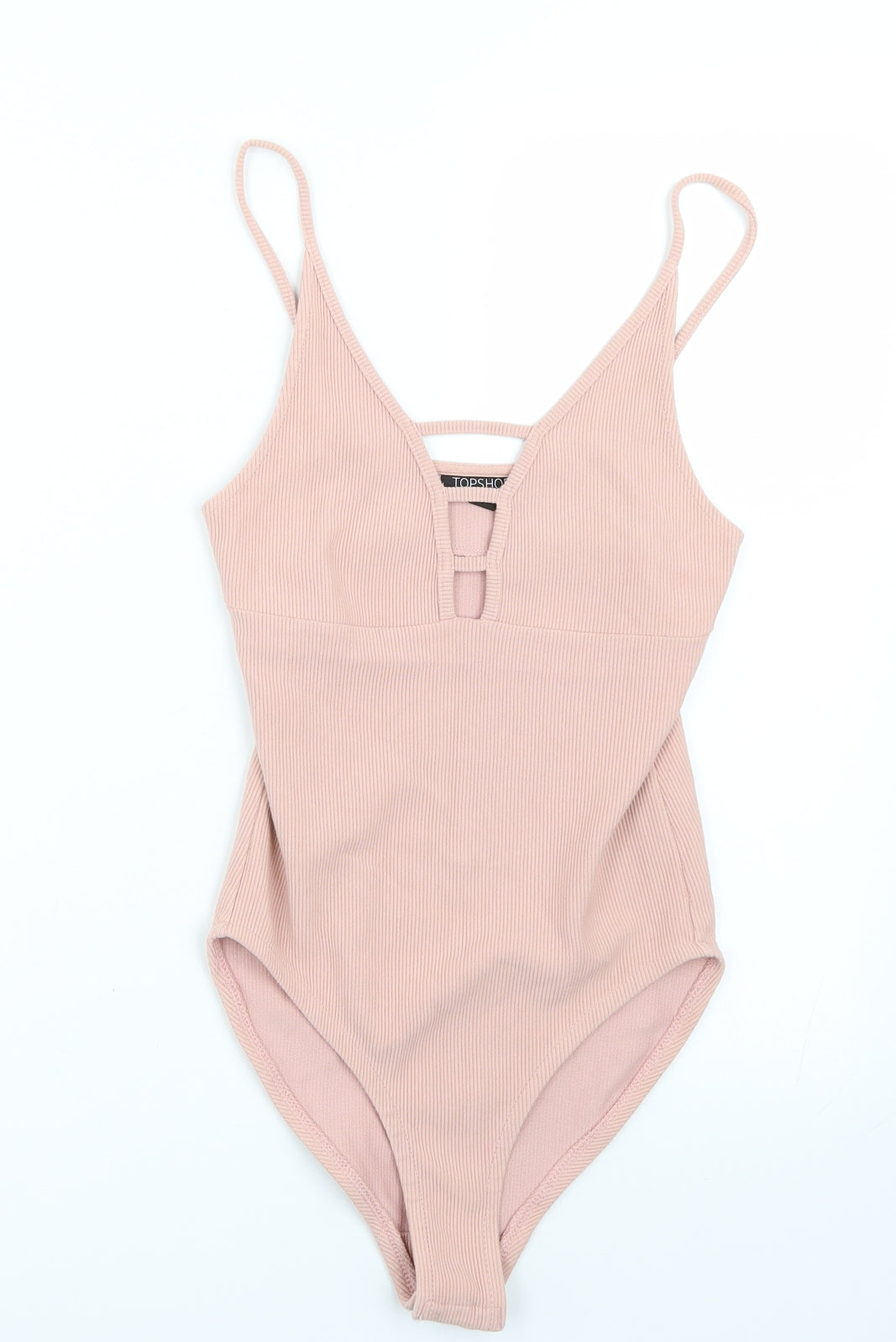 Topshop Womens Pink   Bodysuit One-Piece Size 8