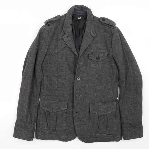 H&M Womens Grey   Jacket Coat Size 10
