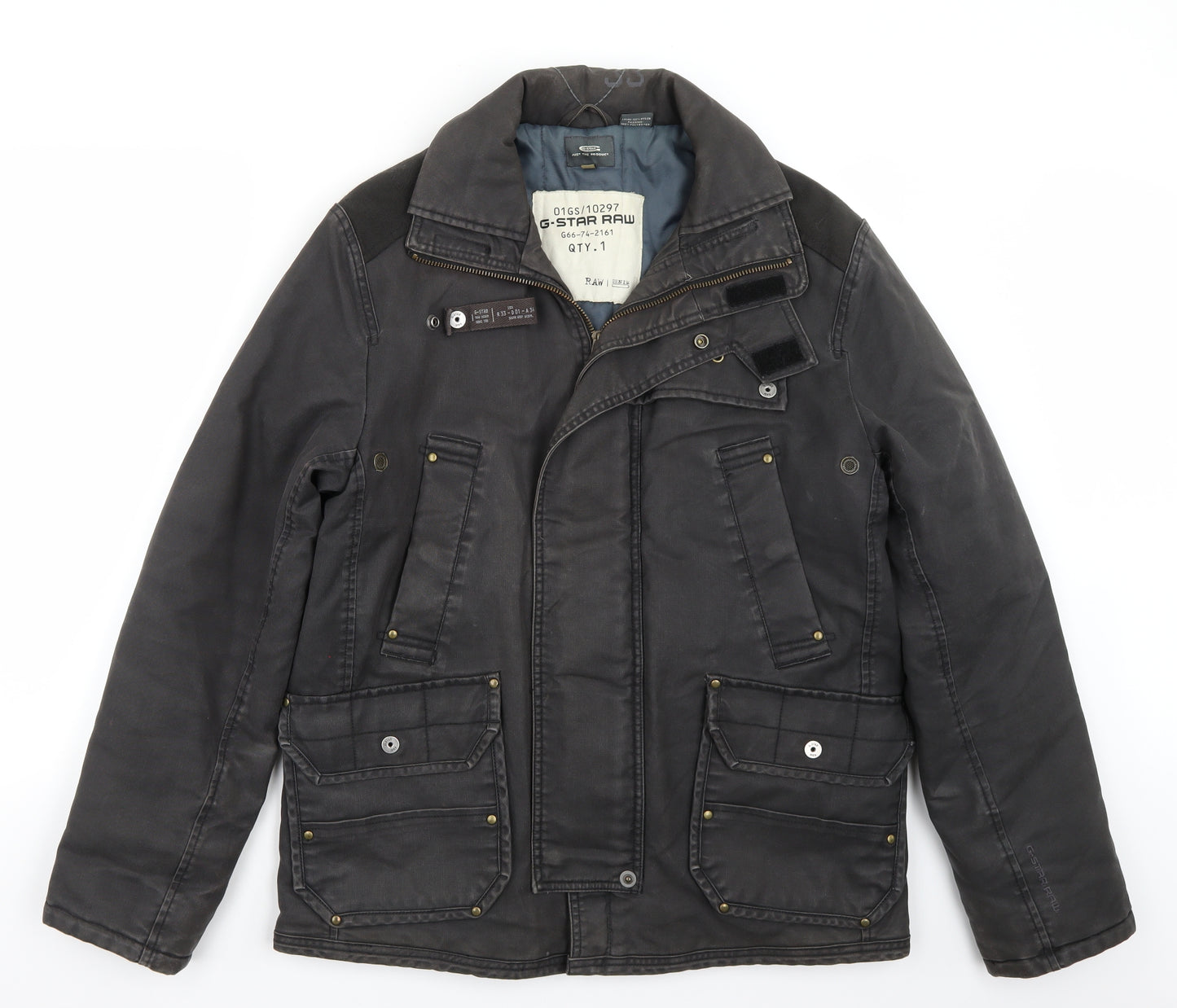 G star Mens Black  Rayon Jacket Coat Size L