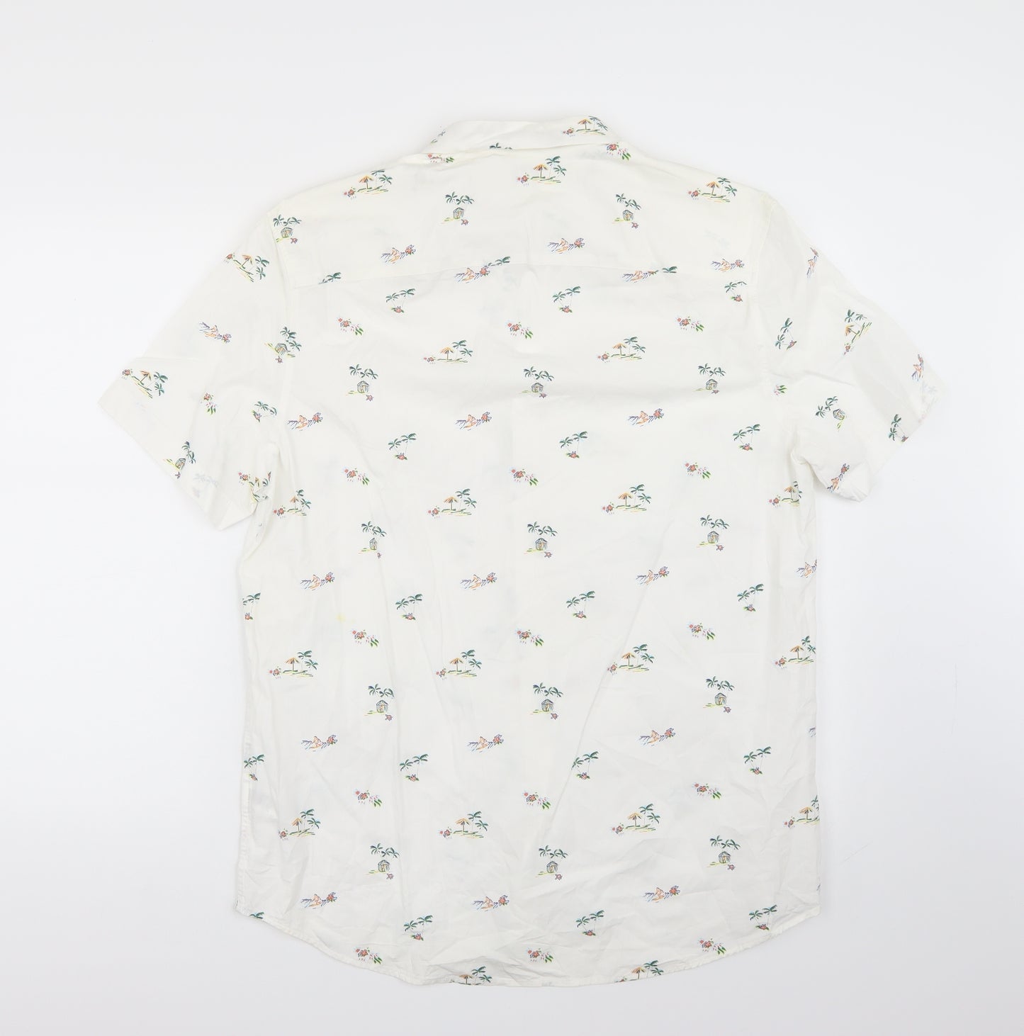 NEXT Mens White    Button-Up Size L