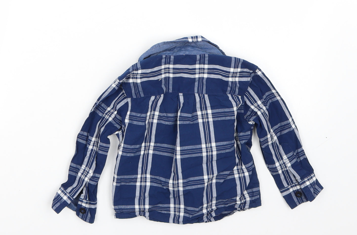 Authentic Clothing Company Boys Blue   Basic Button-Up Size 12-18 Months
