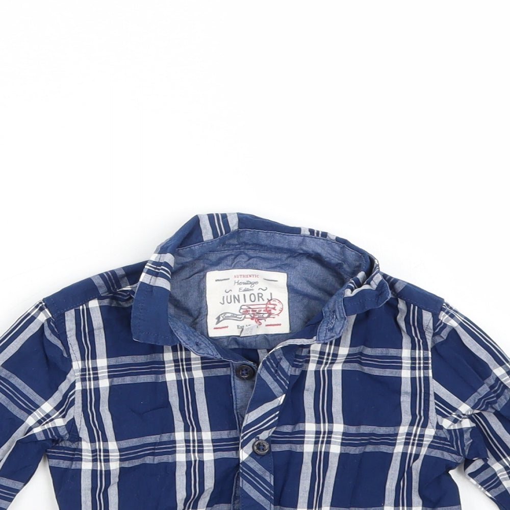 Authentic Clothing Company Boys Blue   Basic Button-Up Size 12-18 Months