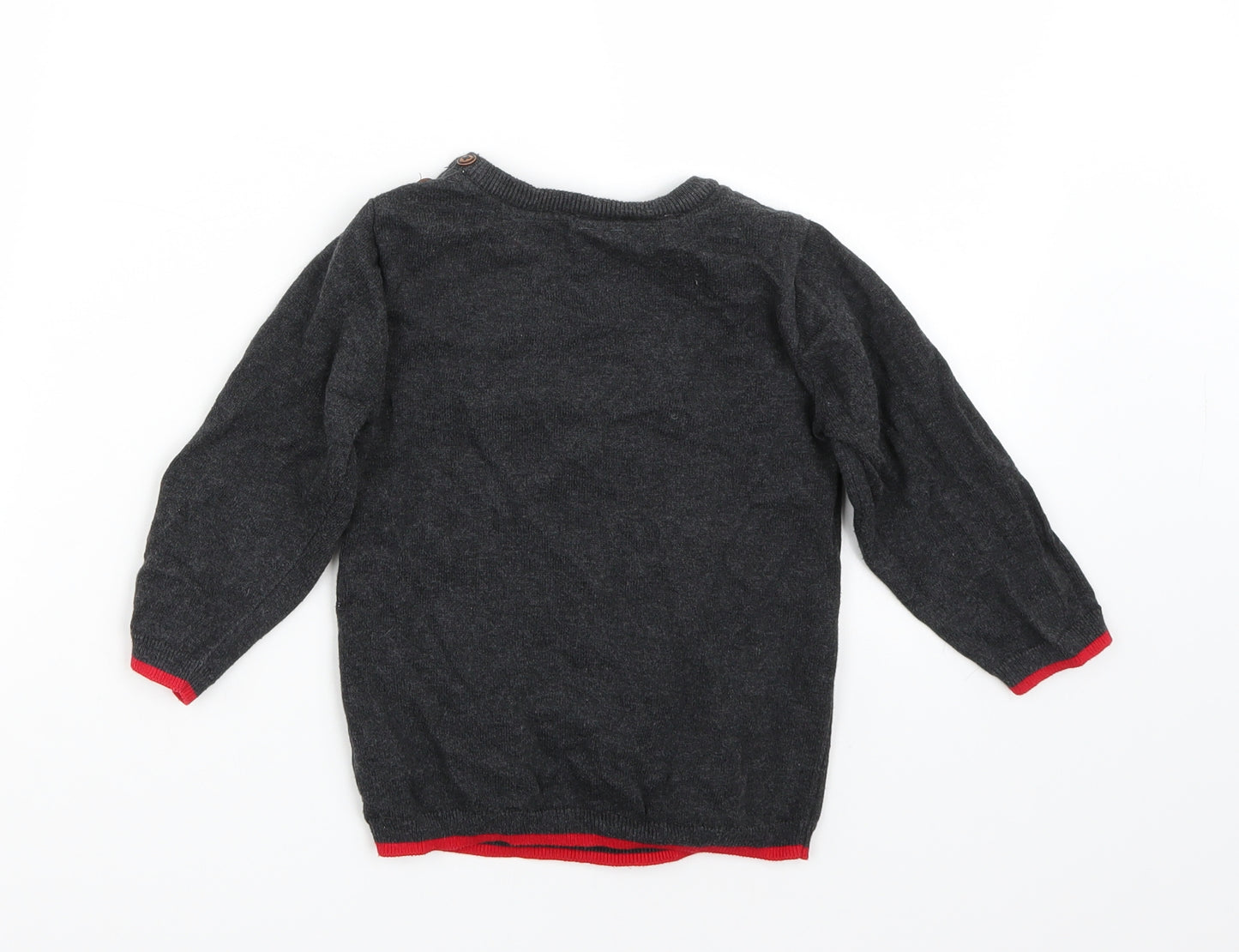 H&M Baby Grey   Pullover Jumper Size 12-18 Months