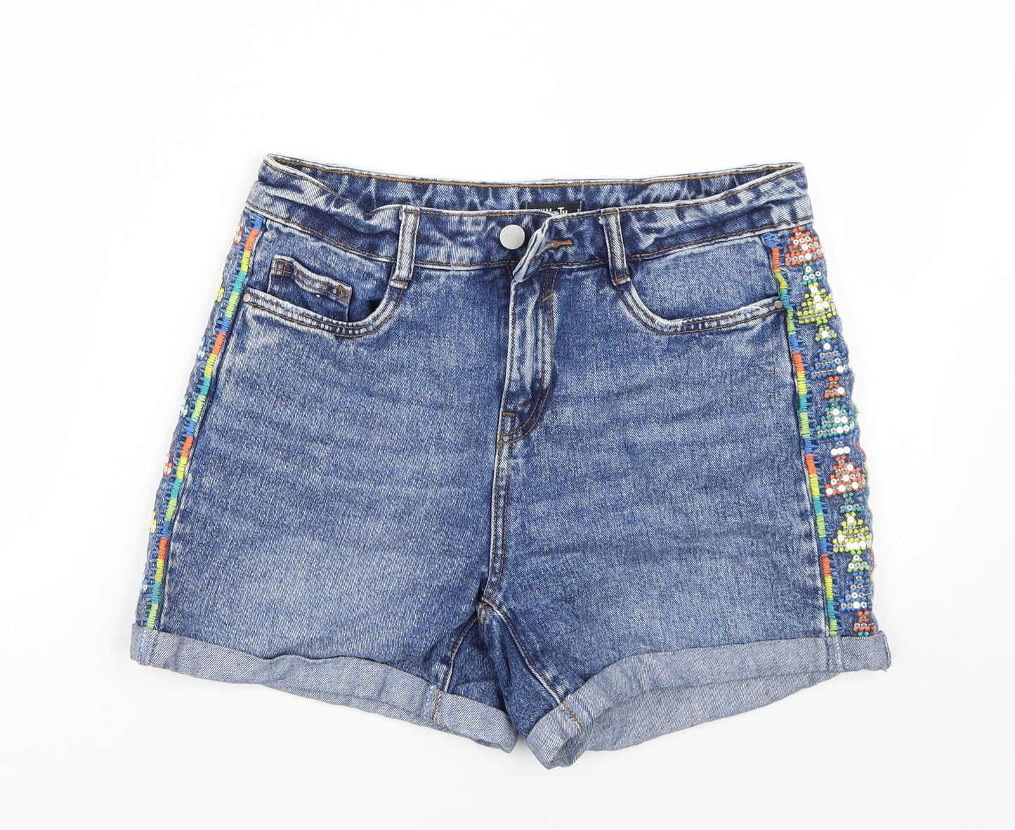 TU Womens Blue   Bermuda Shorts Size 8