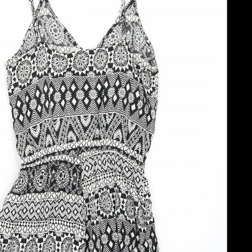 H&M Womens White   Playsuit One-Piece Size 4